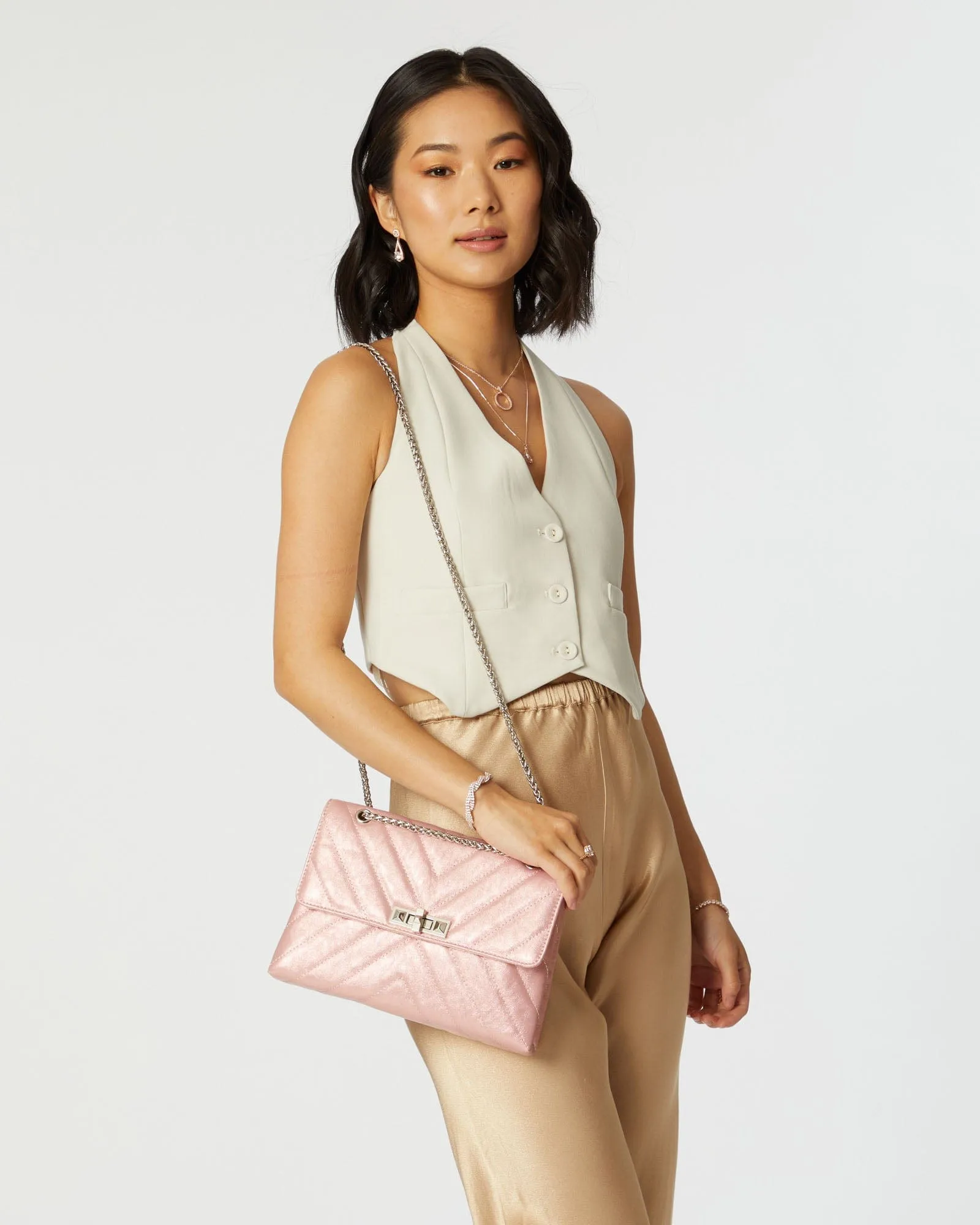 Zion Arrow Pink Crossbody Bag